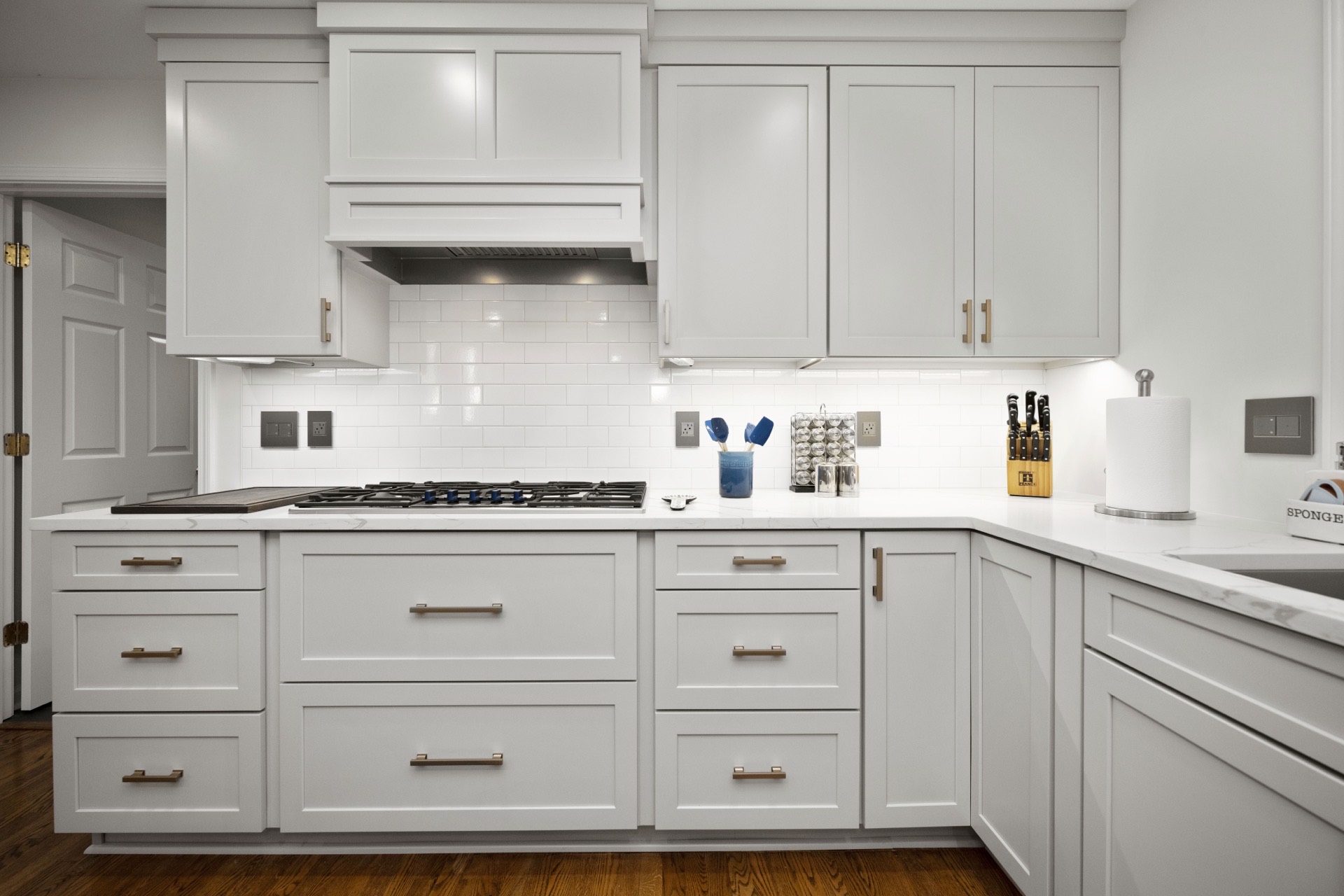 Detail of cabinetry and finishes in the Saint Andrews kitchen