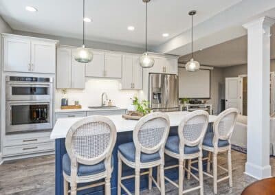 Cozy Retreat Basement Renovation - kitchen with island