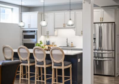 Cozy Retreat Basement Renovation - kitchen