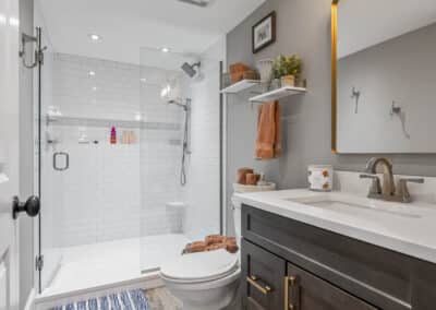 Cozy Retreat Basement Renovation - bathroom