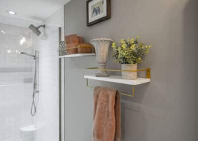 Cozy Retreat Basement Renovation - bathroom decor
