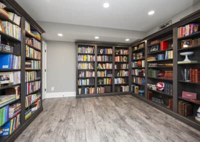 Cozy Retreat Basement Renovation - library