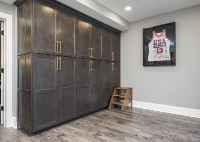 Cozy Retreat Basement Renovation - storage area